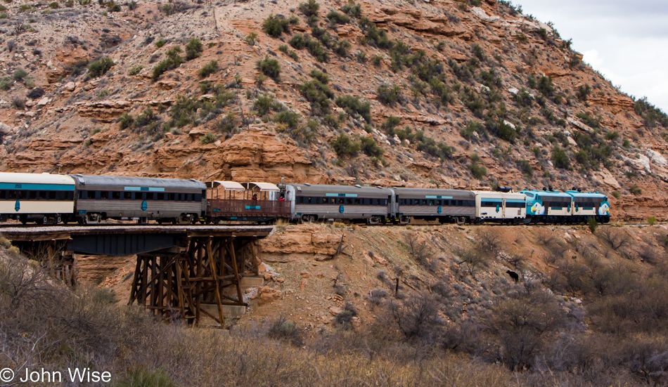 On the Verde Canyon Railroad in Arizona