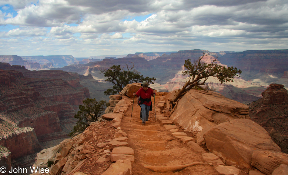 Jutta Engelhardt in the Grand Canyon National Park, Arizona