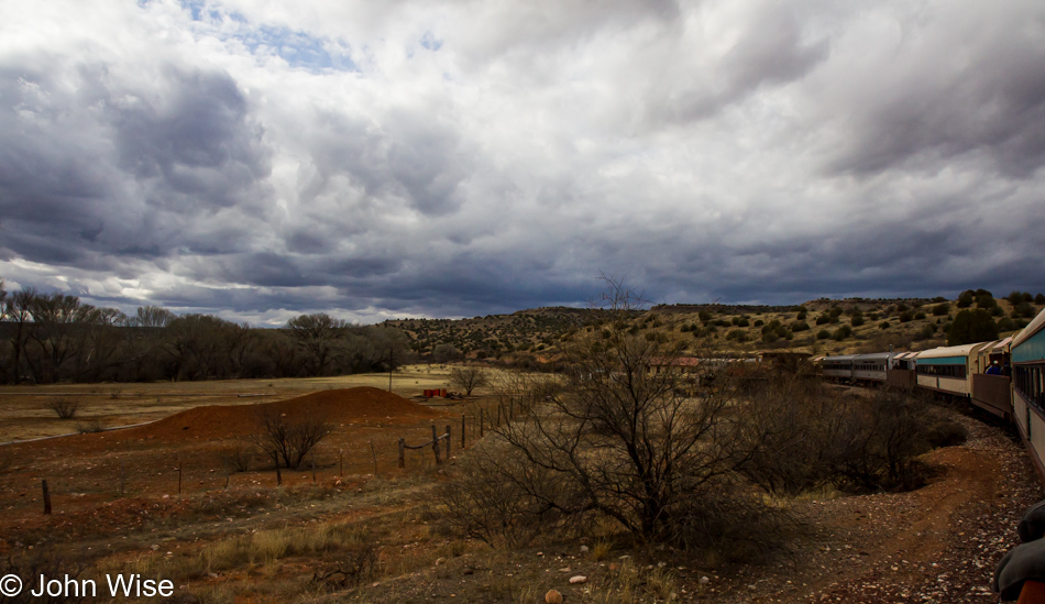 On the Verde Canyon Railroad in Arizona