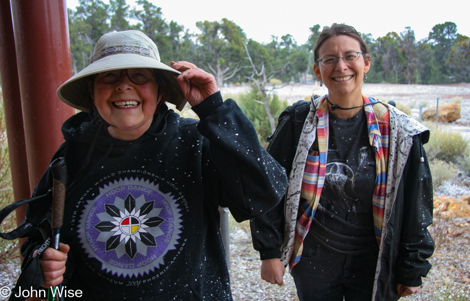 Caroline Wise and Jutta Engelhardt at the Grand Canyon National Park, Arizona