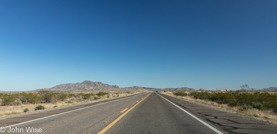 On the AZ-87 just south of Phoenix, Arizona