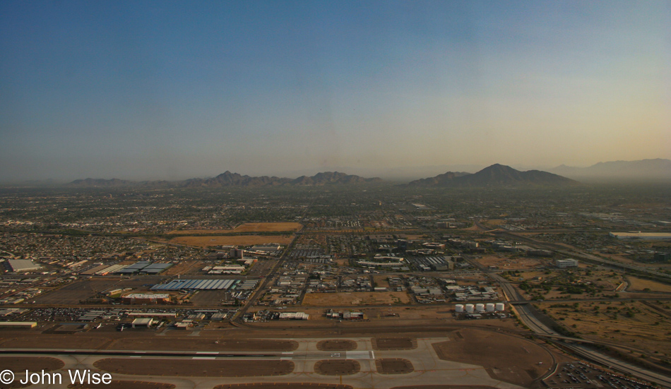 Flying out of Phoenix, Arizona