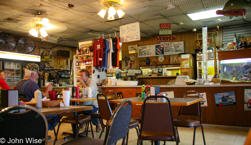 Steak & Catfish Barn off Interstate 35 in Oklahoma