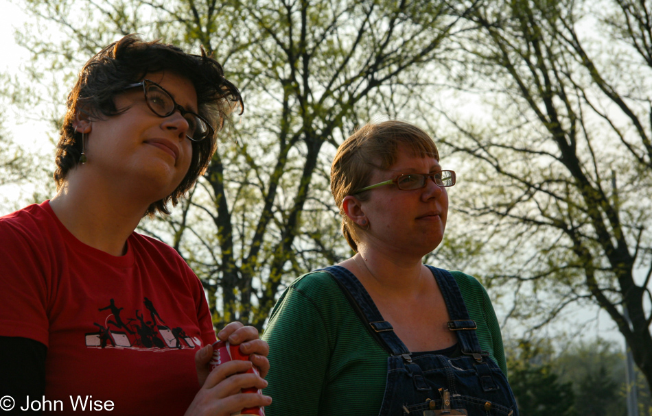 Sarah and Adrian at Yarn School in Harveyville, Kansas