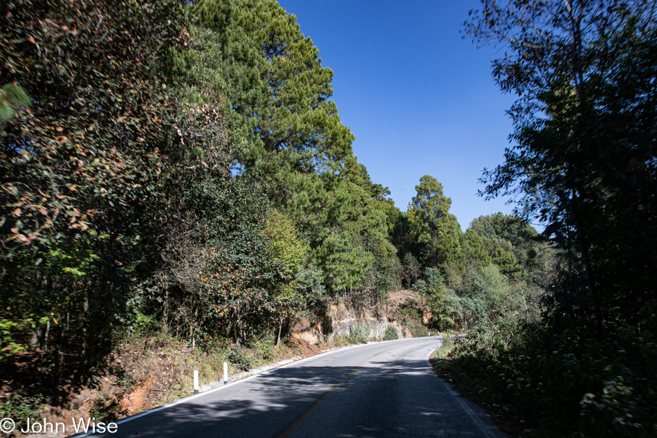 The road to Tenejapa, Mexico