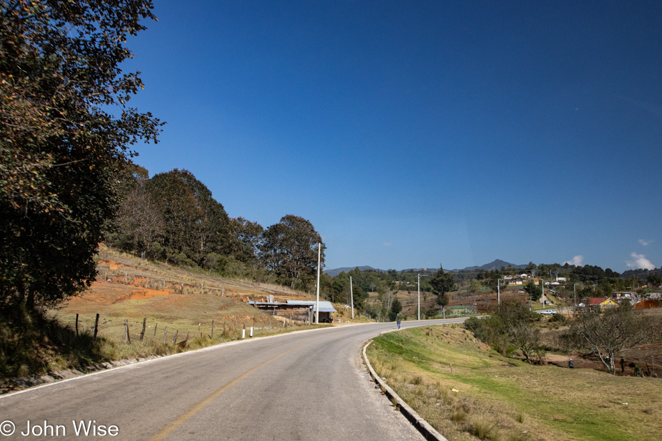 The road to Tenejapa, Mexico