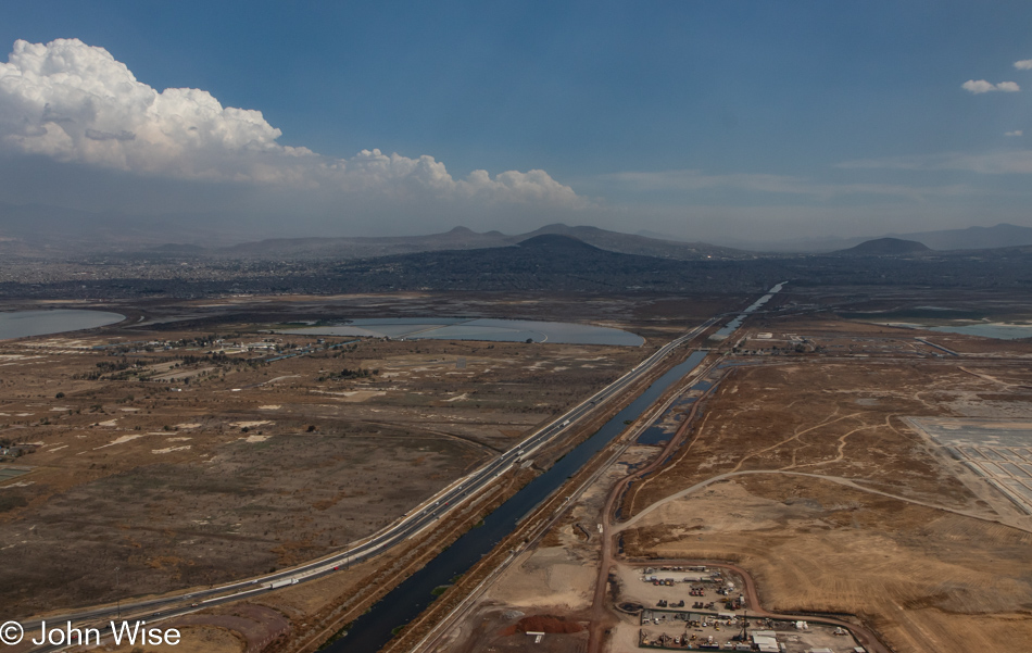 Flying over Mexico