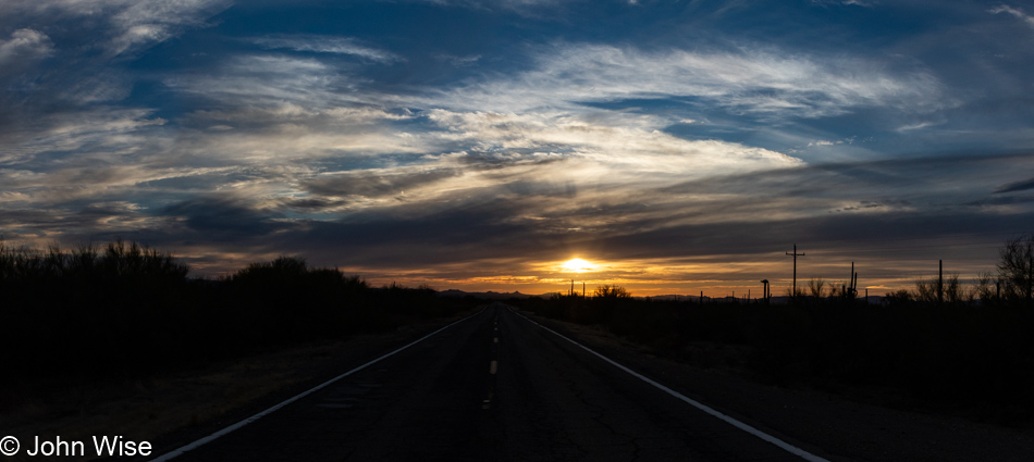 On AZ-86 west of Tucson, Arizona