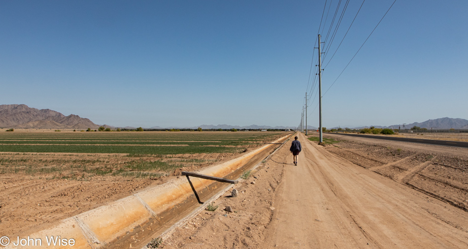 Old U.S. Highway 80 north of Gila Bend, Arizona