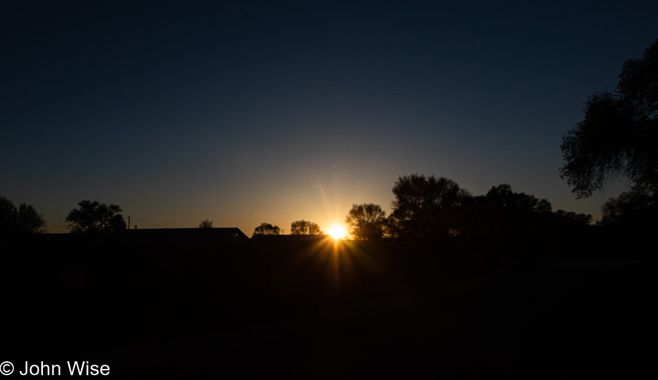 Sunrise in Zuni, New Mexico