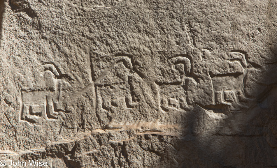 Petroglyphs at El Morro National Monument, New Mexico