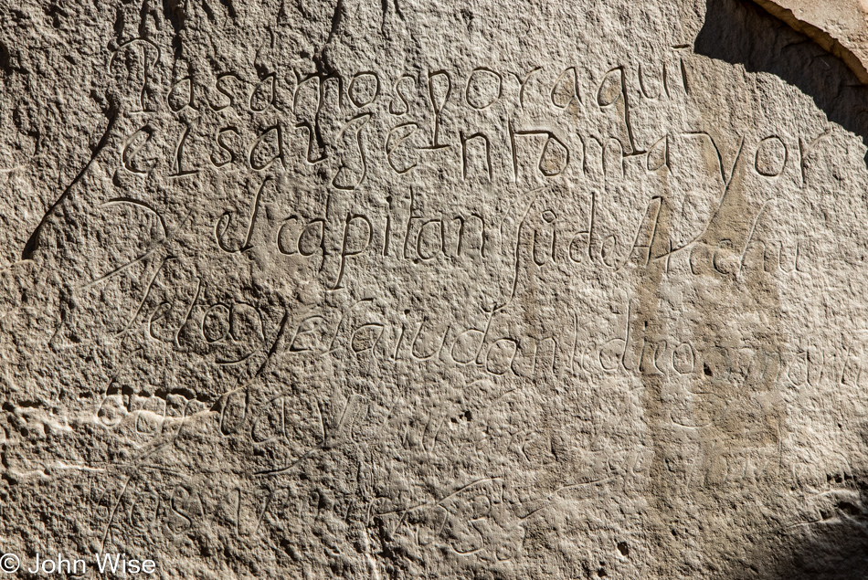 Inscriptions at El Morro National Monument, New Mexico