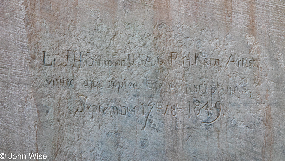 Inscriptions at El Morro National Monument, New Mexico
