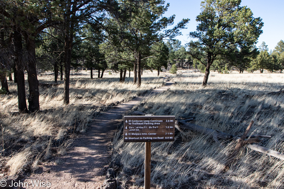 El Calderon Trail at El Malpais National Monument in New Mexico