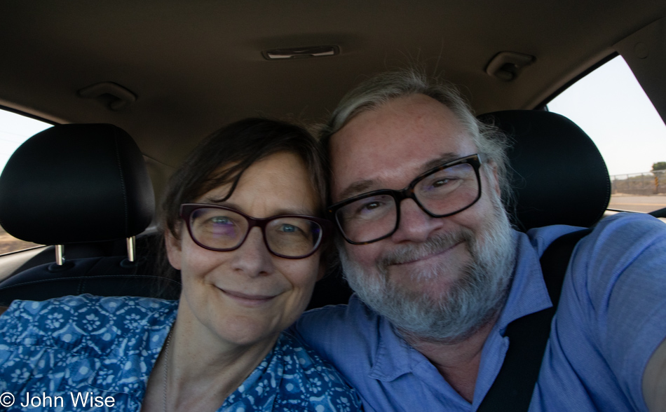 Caroline Wise and John Wise leaving Phoenix, Arizona