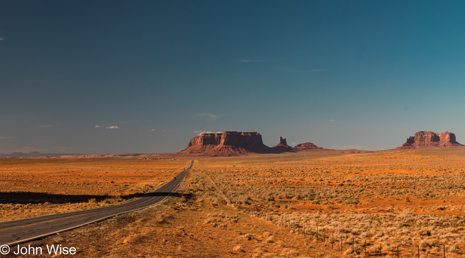 U.S. Highway 163 looking towards Monument Valley