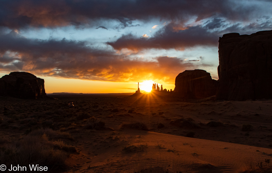 Sunrise in Monument Valley Arizona