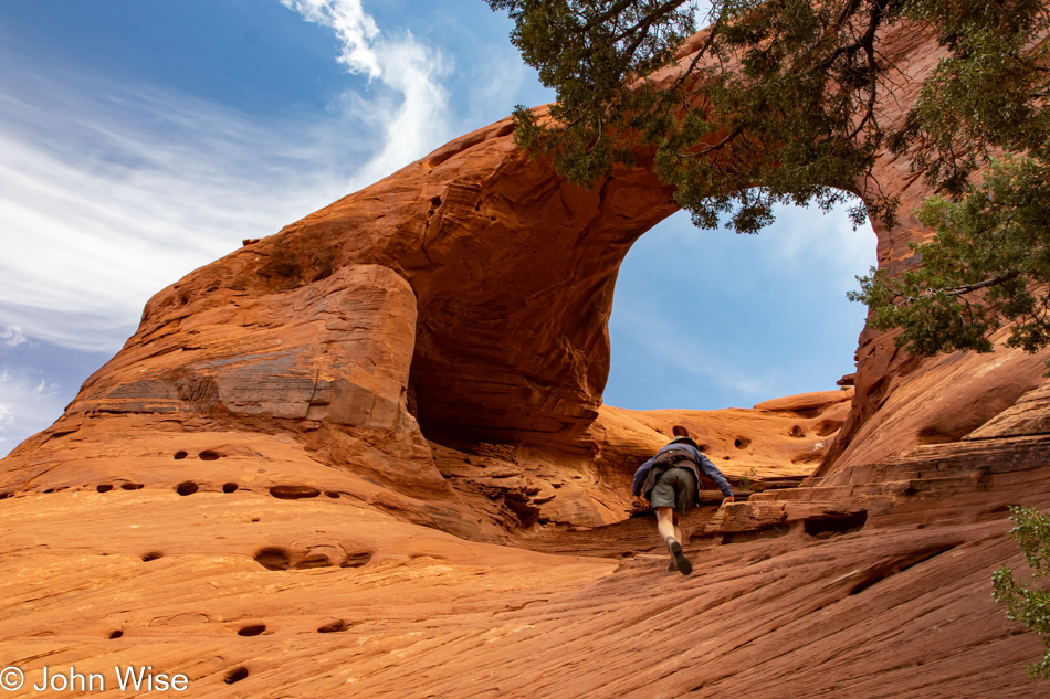 Caroline Wise in Mystery Valley on the Arizona Utah State Line