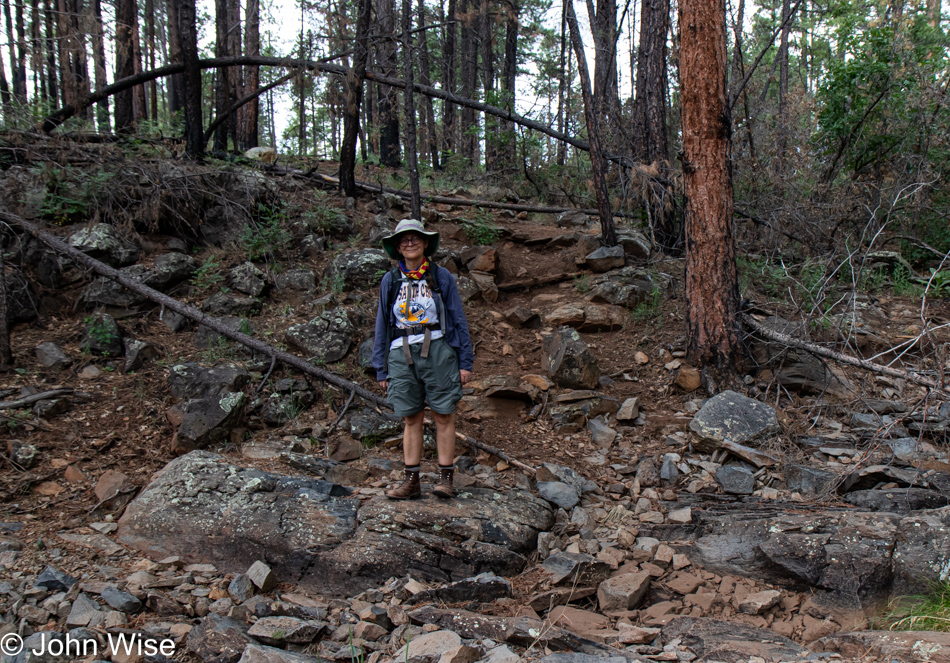 Caroline Wise on the Sycamore Rim Trail in Williams, Arizona