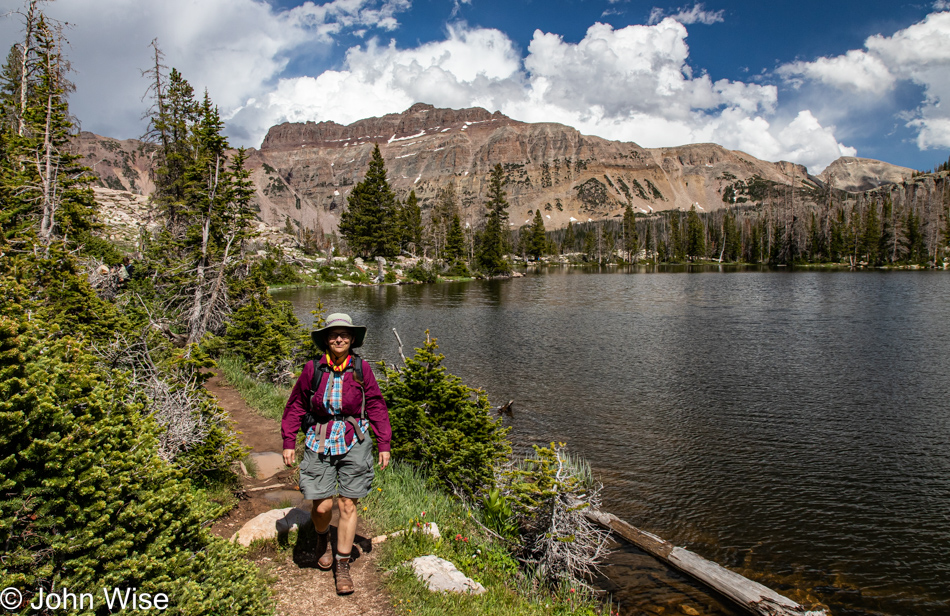 Caroline Wise on the Ruth Lake Trail in the Uinta-Wasatch-Cache National Forest near Kamas, Utah