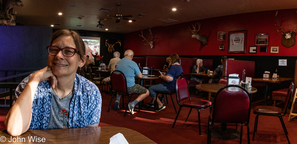 Caroline Wise at Al & Diane's Red Onion Lounge in Heber-Overgaard, Arizona