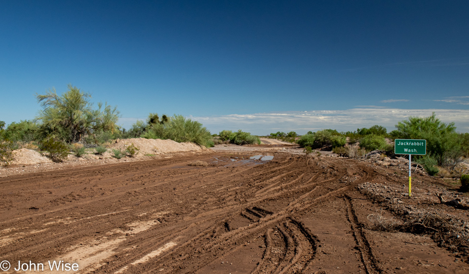 Wickenburg Road at Jackrabbit Wash in Arizona