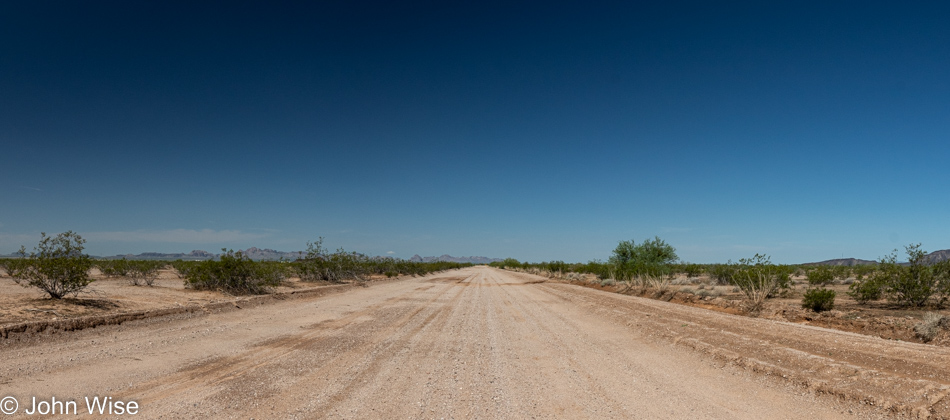Indian School Road in far west valley of Phoenix, Arizona
