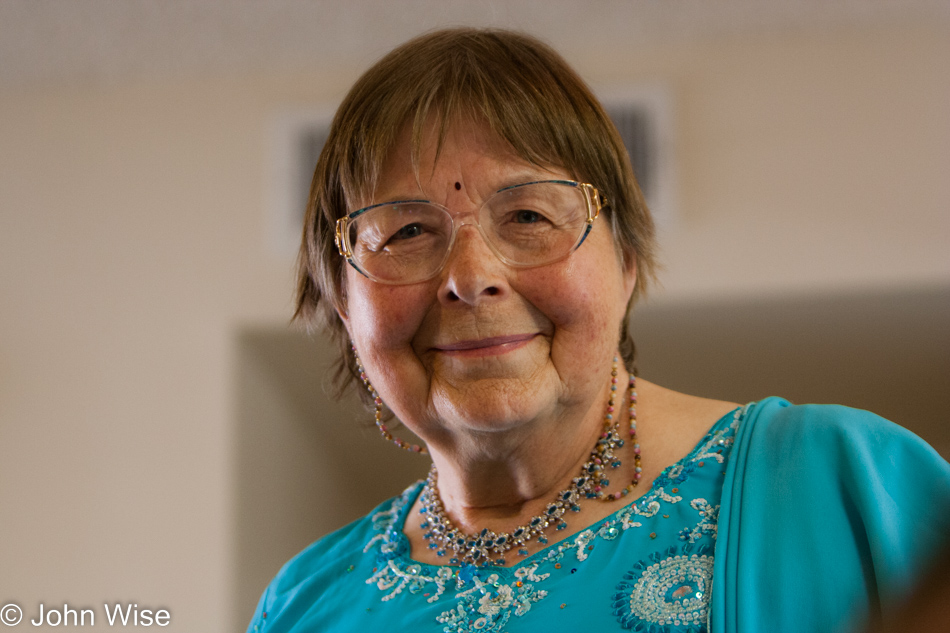 Jutta Engelhardt at Rinku's wedding in Phoenix, Arizona