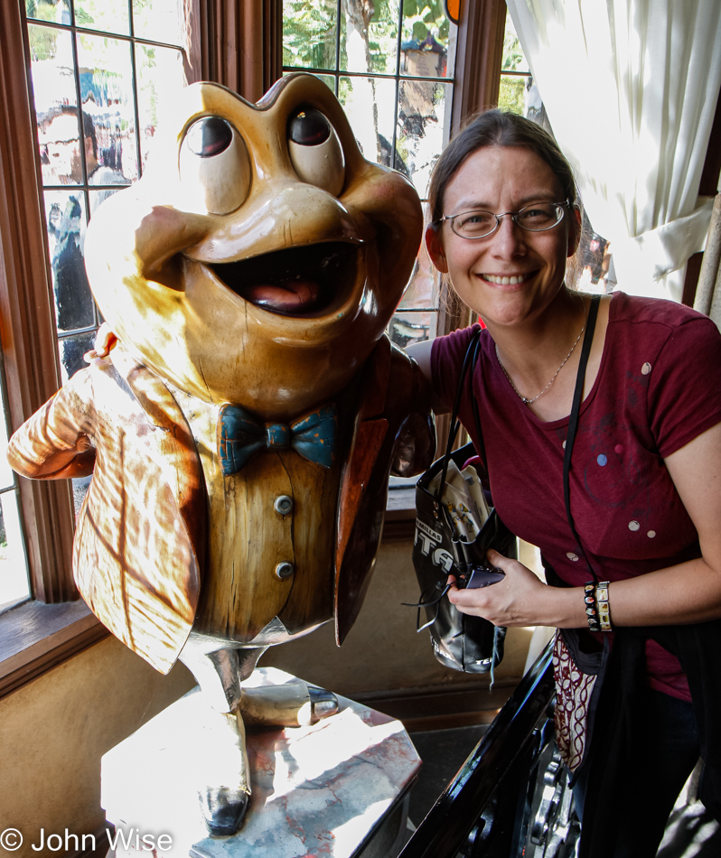 Caroline Wise at Disneyland in Anaheim, California