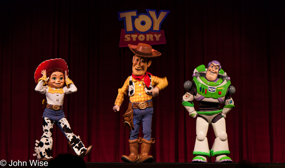 Live presentation at showing of Toy Story at El Capitan Theater in Hollywood, California