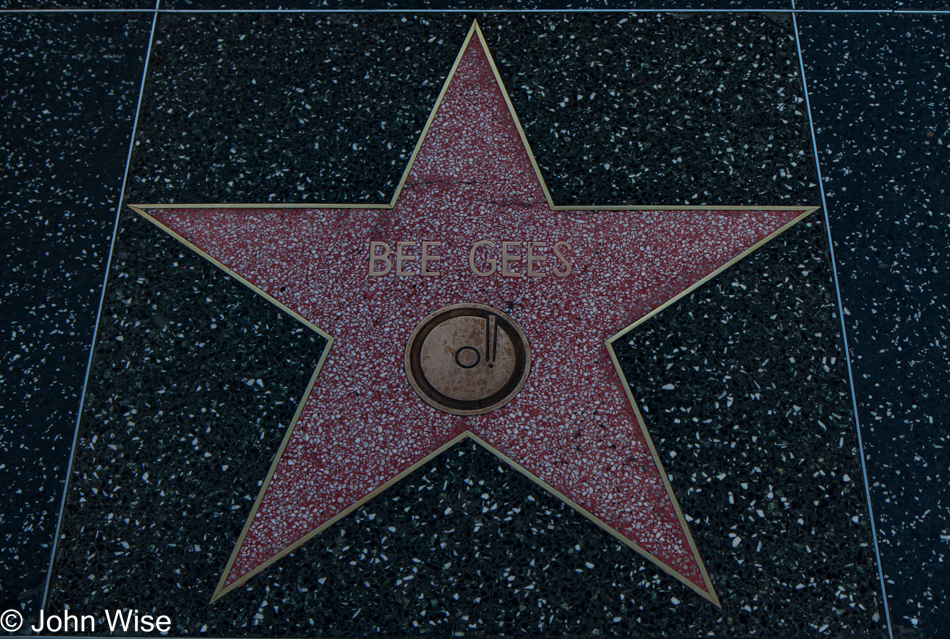 Bee Gees Hollywood Walk of Fame in California