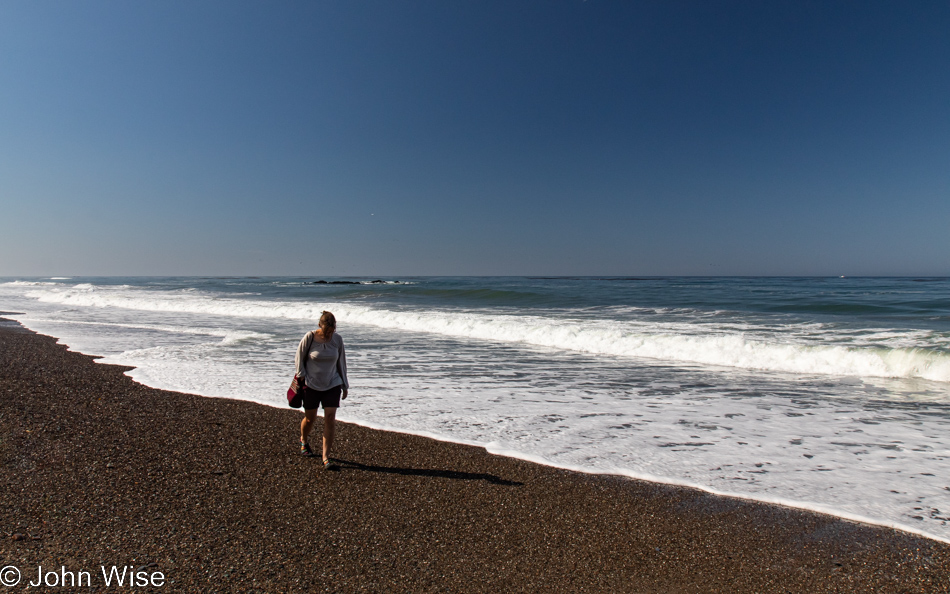 Caroline Wise in Cambria, California