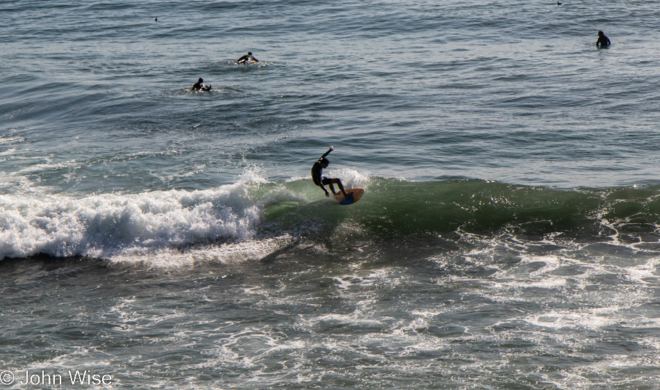 Surfing in Cambria, California