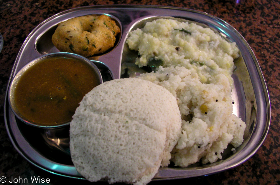 Indian breakfast in Little India Los Angeles, California