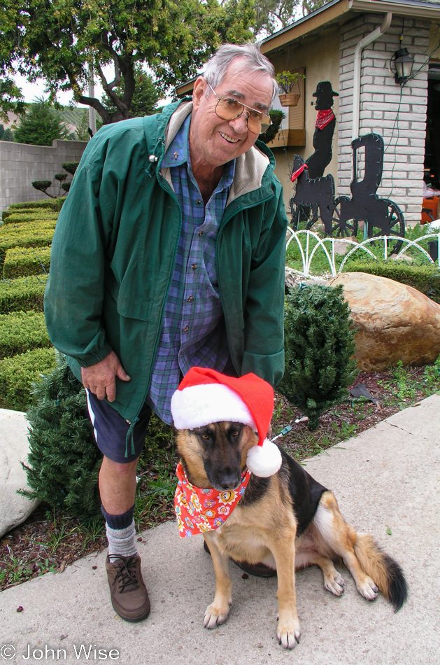 Woody Burns and Sophie at 288 Placer Drive in Goleta, California