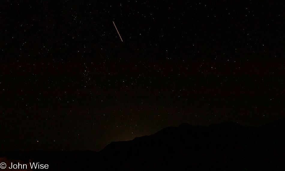 Stars seen from the Navajo Bridge in Marble Canyon, Arizona