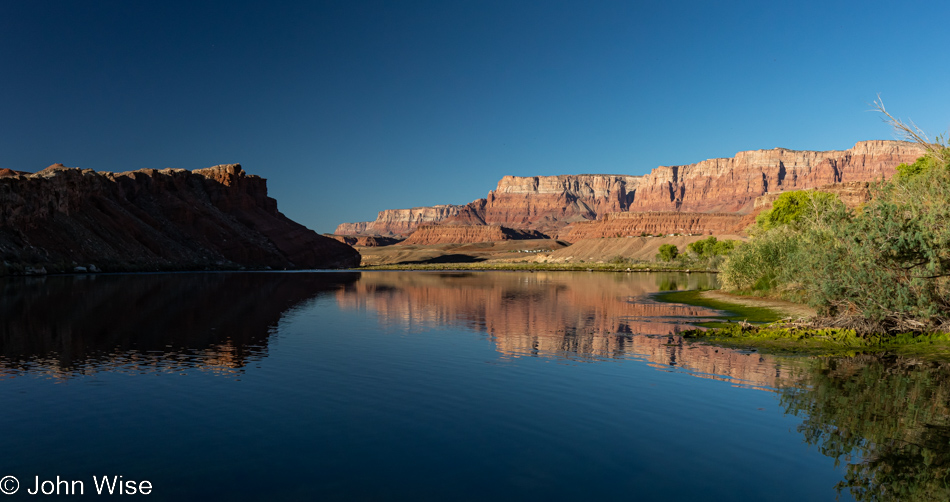 Lees Ferry between Vermilion Cliffs National Monument and the Grand Canyon in Arizona