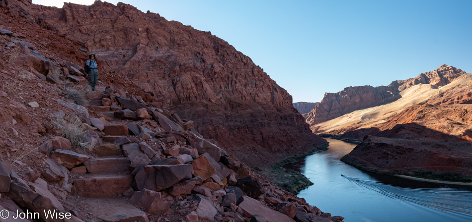 Caroline Wise near Lees Ferry on the Colorado River above the Grand Canyon, Arizona