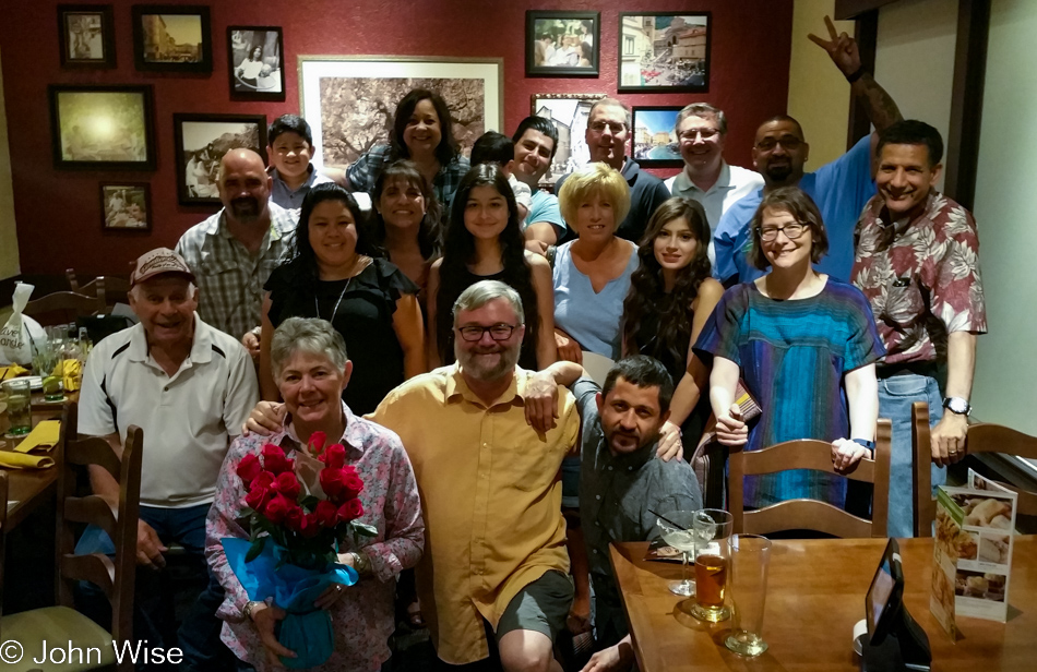 Some of the friends of Maria Altmaier of El Conquistador in Phoenix, Arizona