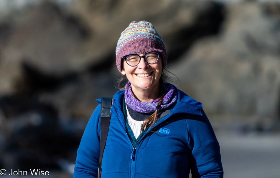 Caroline Wise at Mill Beach in Brookings, Oregon