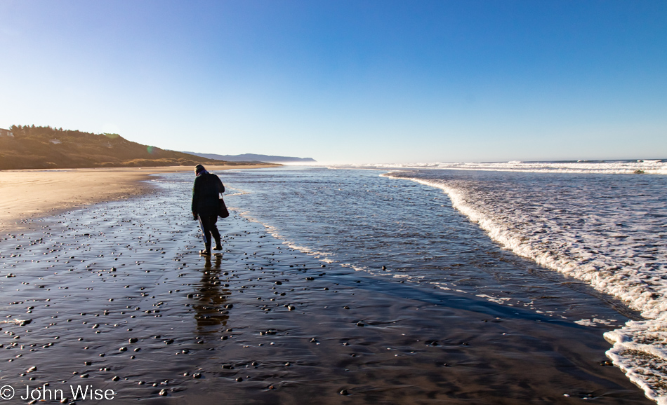 Driftwood Beach south of Seal Rock, Oregon