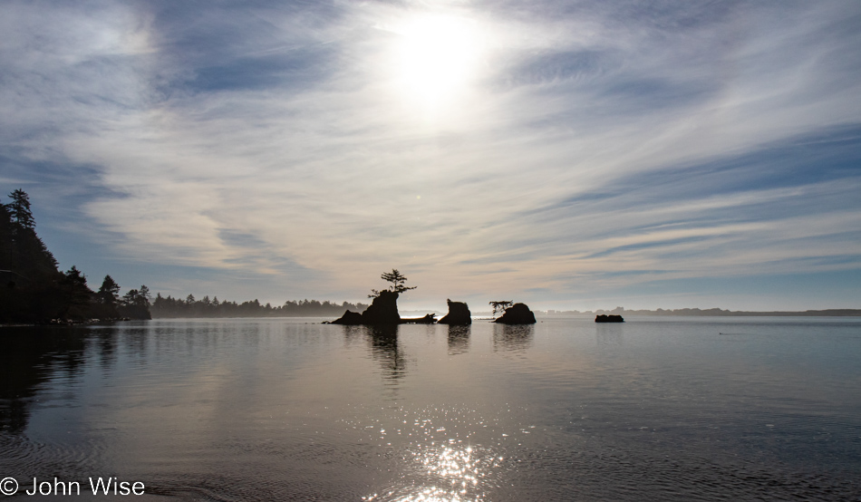 Siletz Bay in Lincoln City, Oregon
