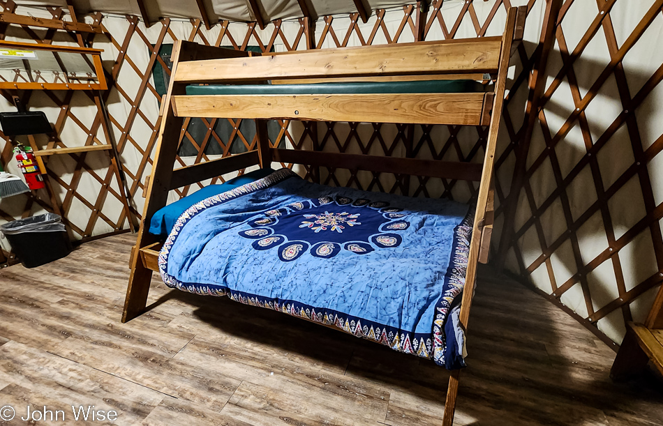 Yurt at Harris Beach State Park in Brookings, Oregon