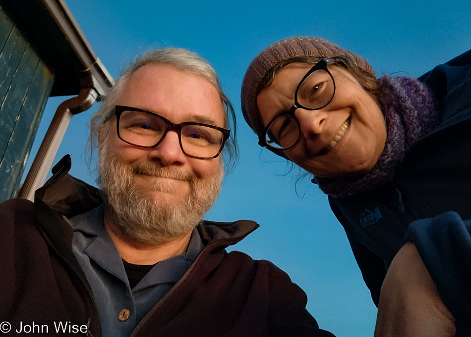 John Wise and Caroline Wise at the Shags Nest Ocean Haven in Yachats, Oregon