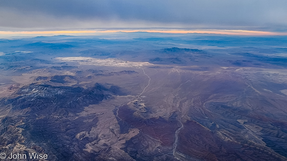 Flying over Arizona