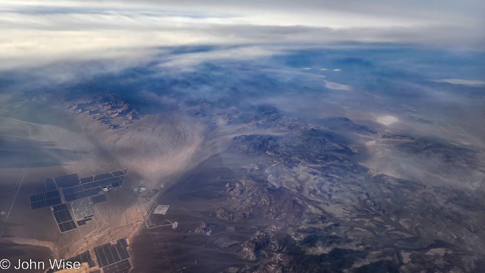 Flying over Arizona