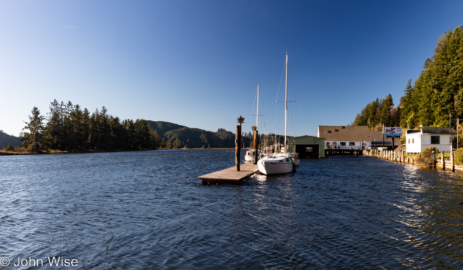 Siuslaw River in western Oregon