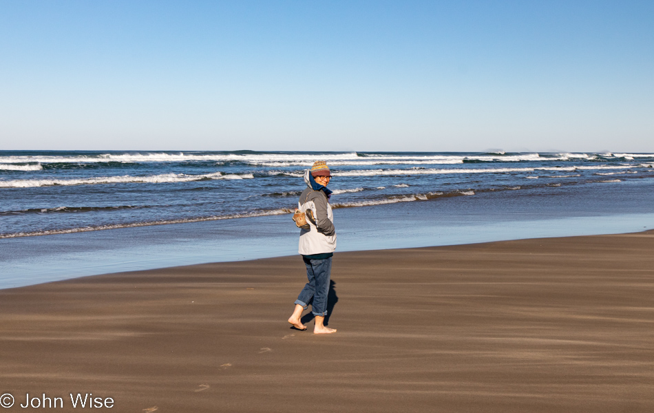 Caroline Wise at Harbor Vista County Park in Florence, Oregon