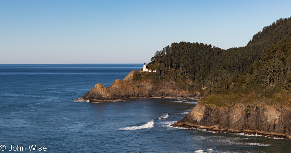 Heceta Head Lighthouse and Sealion Beach Vantage Point in Florence, Oregon