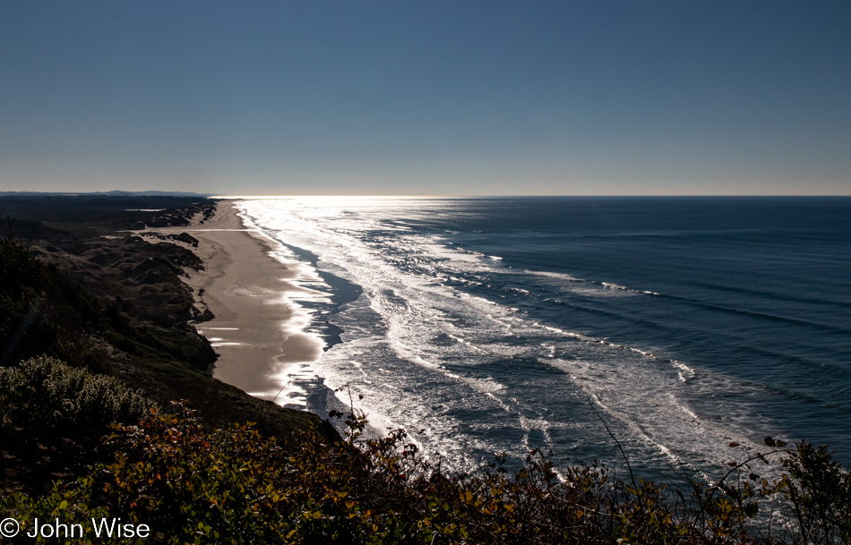 Highway 101 looking south towards Florence, Oregon
